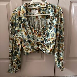 Floral Print Anthropologie Womens Top